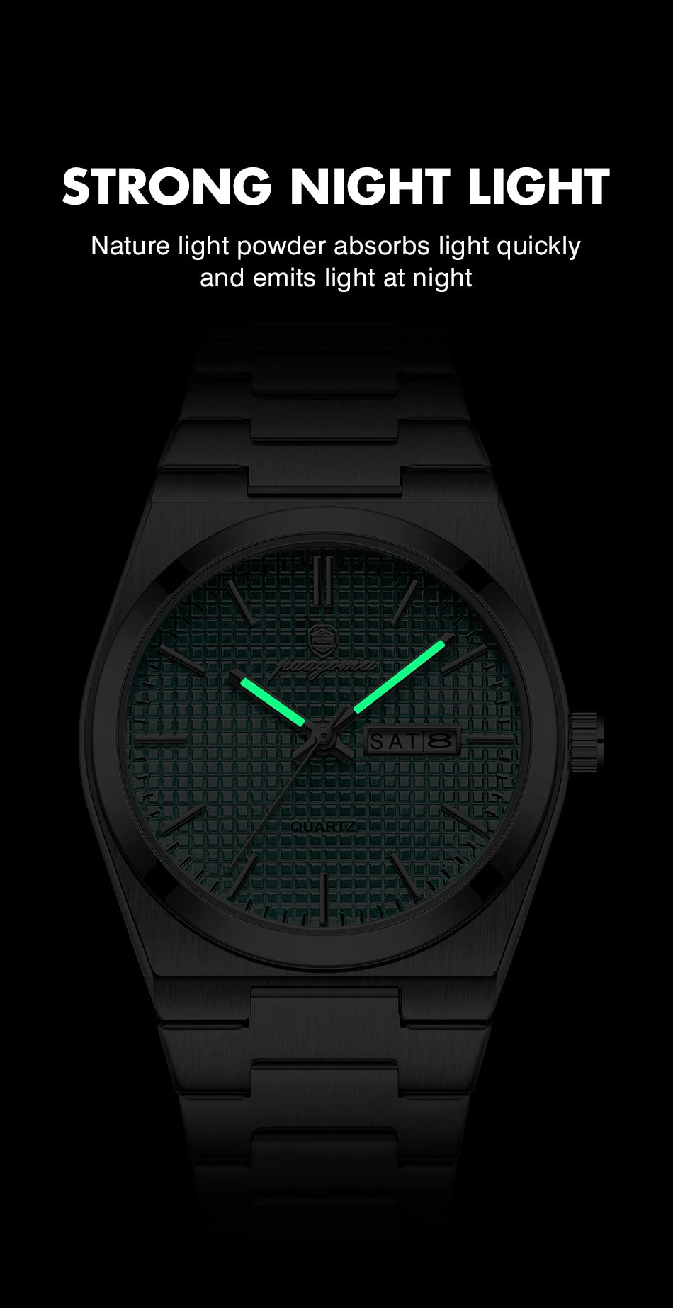 PAAZOMU Automatic Chronograph Watch – Stainless Steel Men's Watch