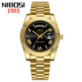 NIBOSI Men's Quartz Watch – Classic Roman Numeral Design