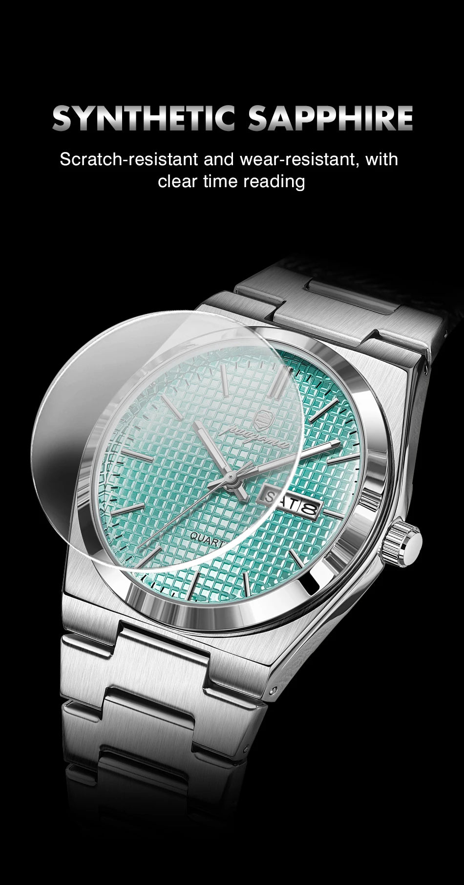 PAAZOMU Automatic Chronograph Watch – Stainless Steel Men's Watch