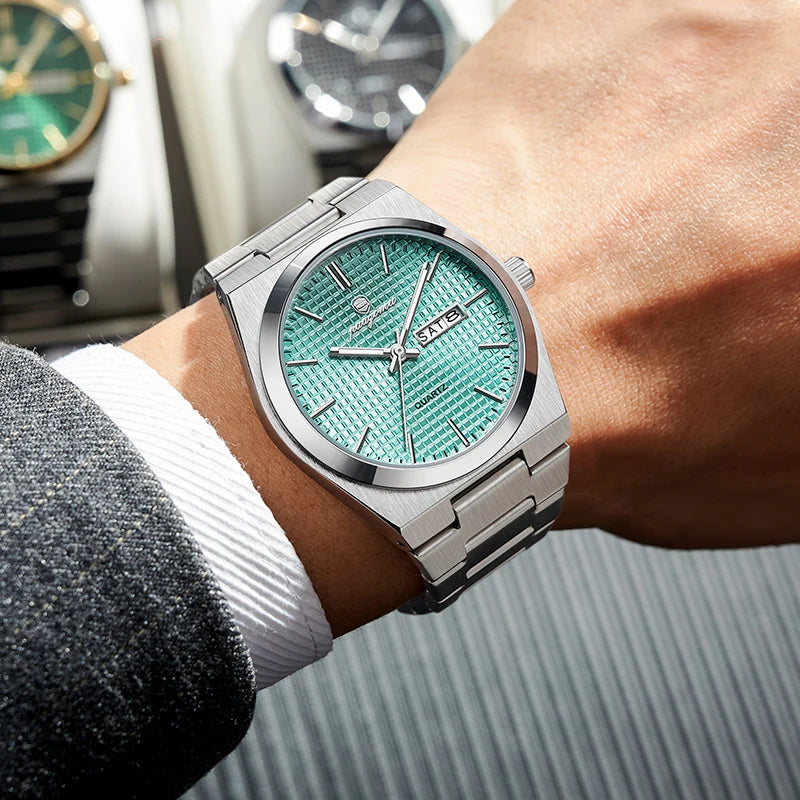 PAAZOMU Automatic Chronograph Watch – Stainless Steel Men's Watch