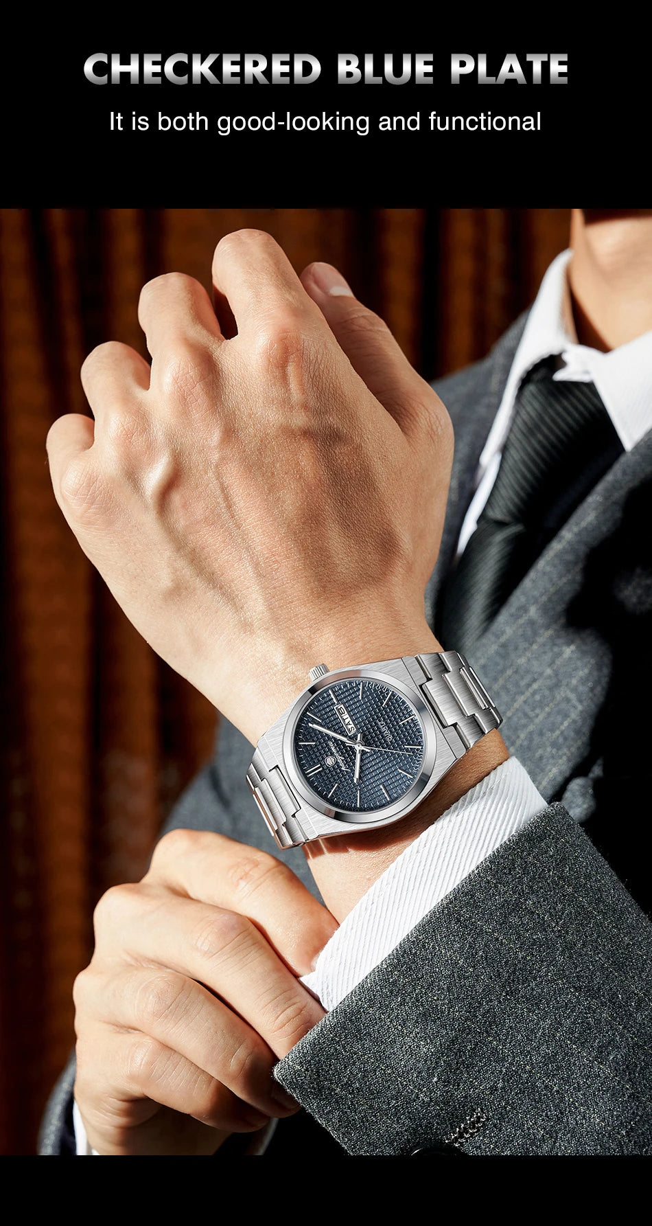 PAAZOMU Automatic Chronograph Watch – Stainless Steel Men's Watch