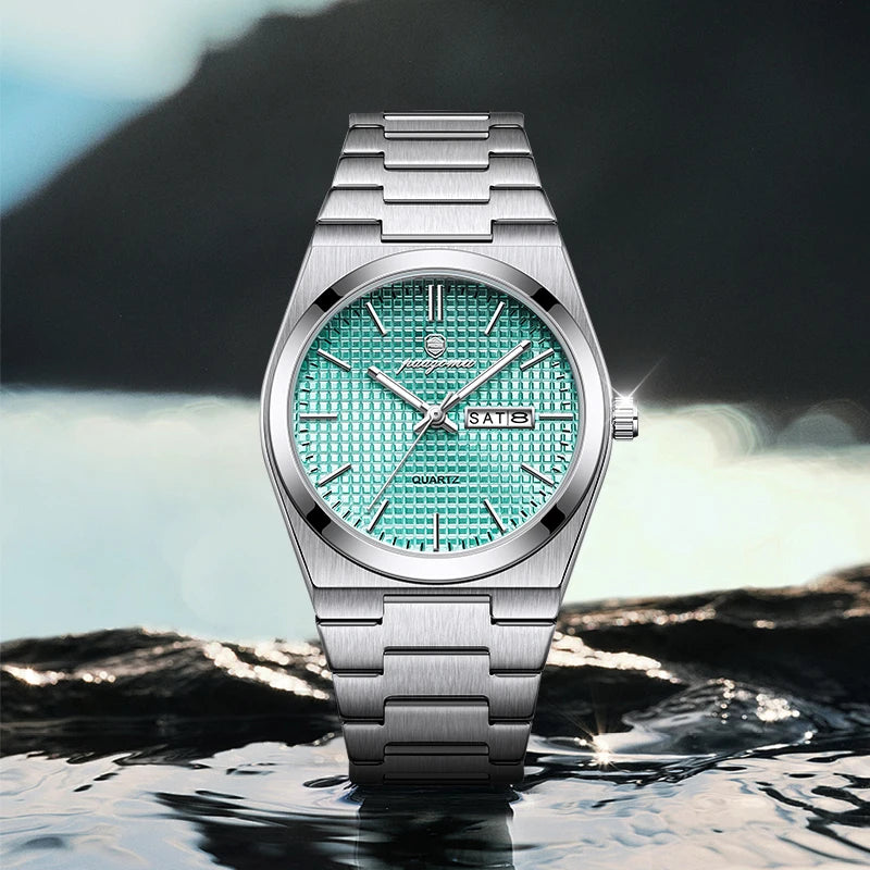 PAAZOMU Automatic Chronograph Watch – Stainless Steel Men's Watch