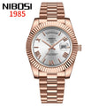 NIBOSI Men's Quartz Watch – Classic Roman Numeral Design