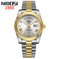 NIBOSI Men's Quartz Watch – Classic Roman Numeral Design