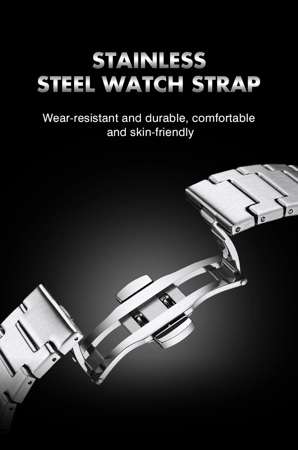 PAAZOMU Automatic Chronograph Watch – Stainless Steel Men's Watch