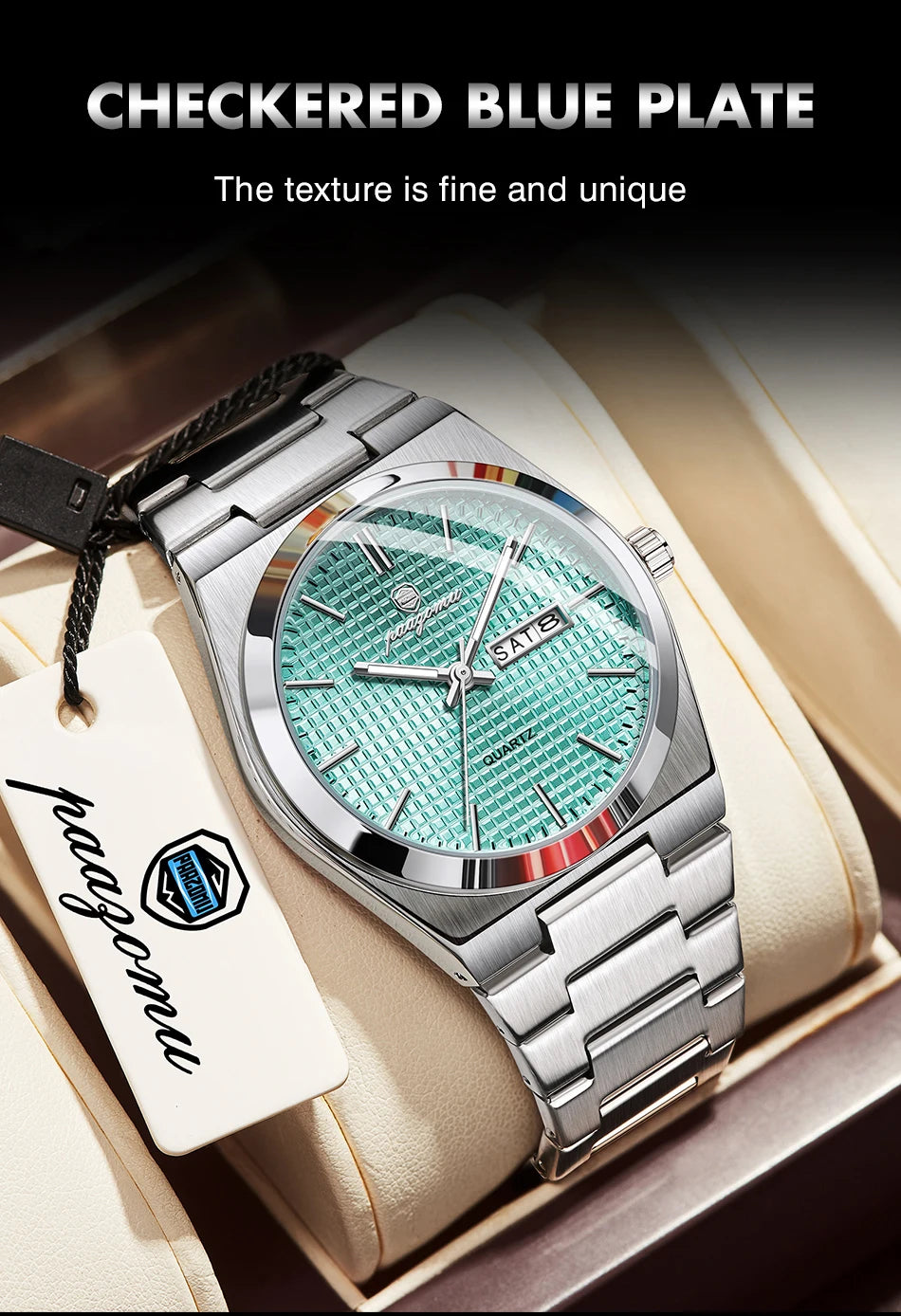 PAAZOMU Automatic Chronograph Watch – Stainless Steel Men's Watch