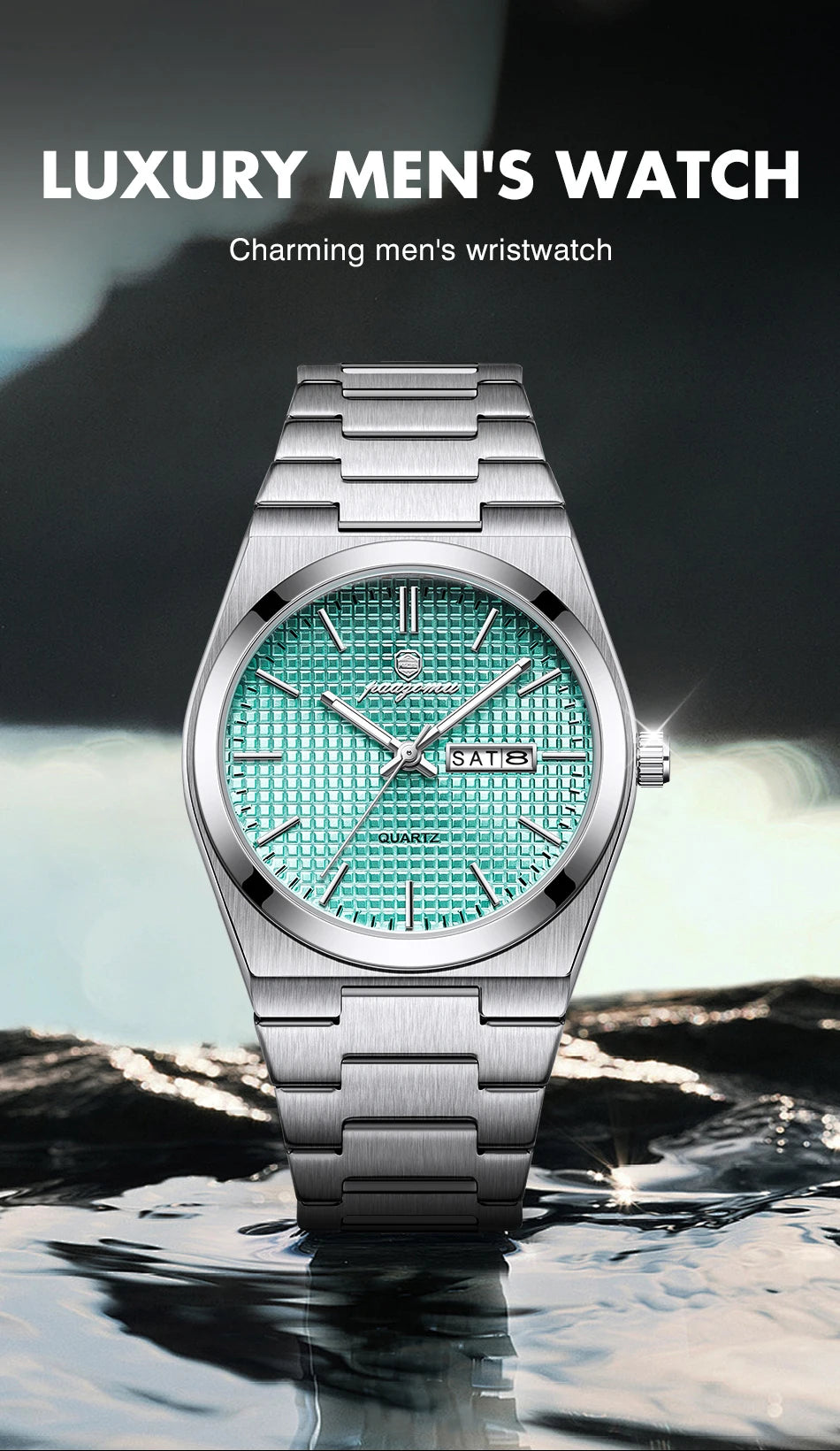 PAAZOMU Automatic Chronograph Watch – Stainless Steel Men's Watch