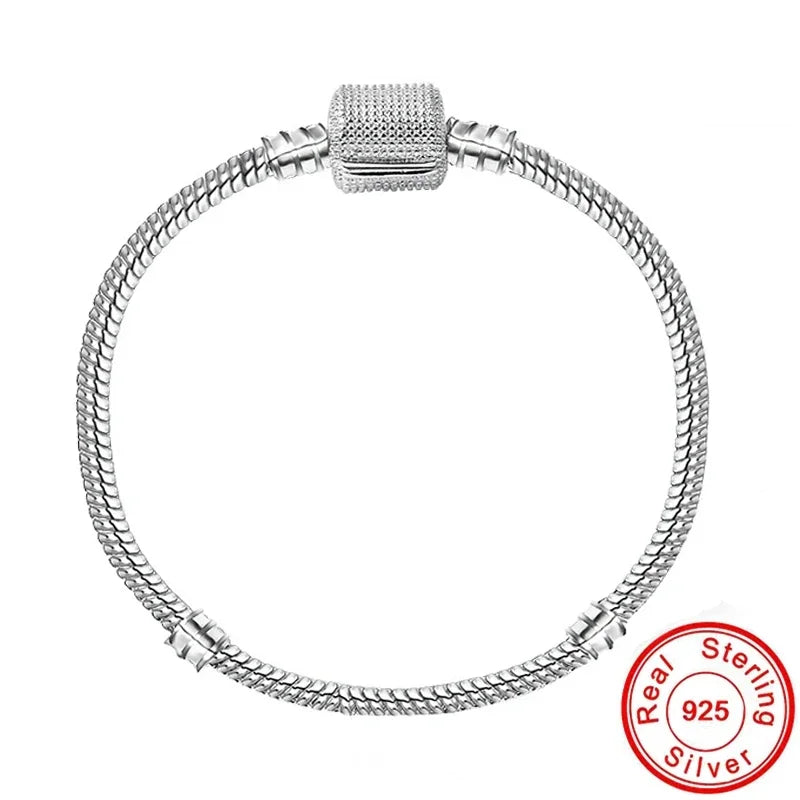925 Sterling Silver Charm Bracelet – Classic Women's Jewelry