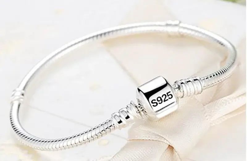 925 Sterling Silver Charm Bracelet – Classic Women's Jewelry