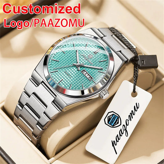 PAAZOMU Automatic Chronograph Watch – Stainless Steel Men's Watch