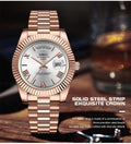 NIBOSI Men's Quartz Watch – Classic Roman Numeral Design
