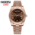 NIBOSI Men's Quartz Watch – Classic Roman Numeral Design