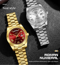 NIBOSI Men's Quartz Watch – Classic Roman Numeral Design