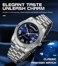 NIBOSI Men's Quartz Watch – Classic Roman Numeral Design
